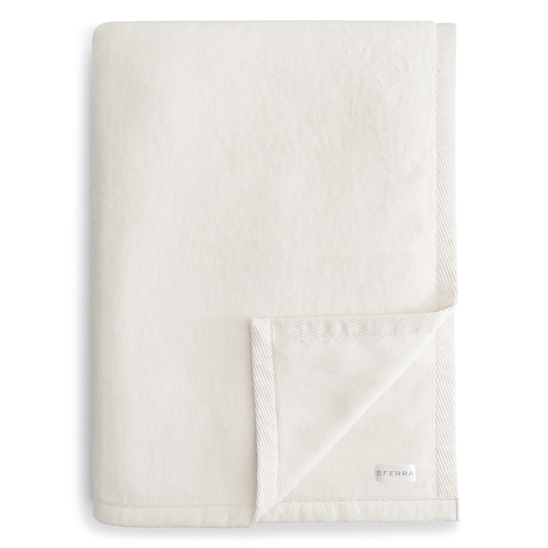 Sferra St. Moritz Blanket, California King In Ivory