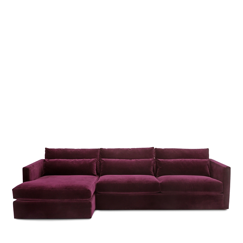 Shop Bloomingdale's Artisan Collection Blair 2-piece Sectional In Vance Burgundy