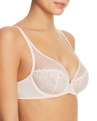 D&amp;eacute;lice Sheer Plunge Underwire Bra