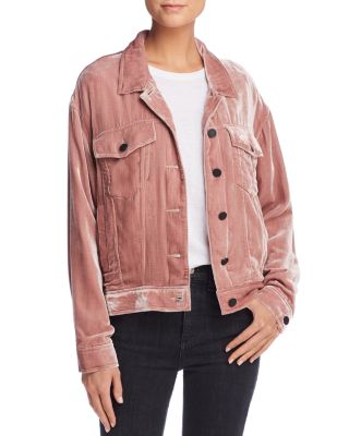 velvet trucker jacket