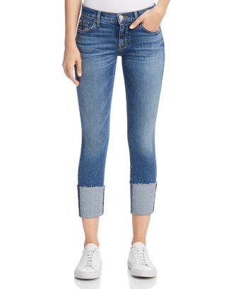 Hudson Tally Crop Deep Cuff Jeans in Impala Bloomingdale's