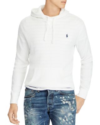 waffle knit hoodie ralph lauren