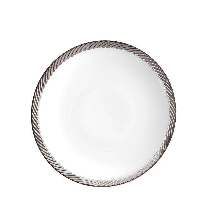 Shop L'objet Corde Soup Plate In Platinum