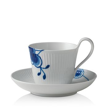 Royal Copenhagen - Blue Mega High Handle Cup & Saucer