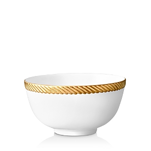 Shop L'objet Corde Platinum Cereal Bowl In Gold