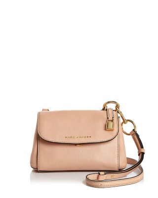 Marc Jacobs The Mini Boho Grind Crossbody Bag In Blue Sea Cow Leather