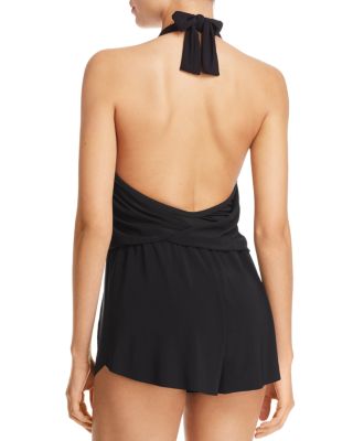 Solid Bianca Romper One Piece Swimsuit