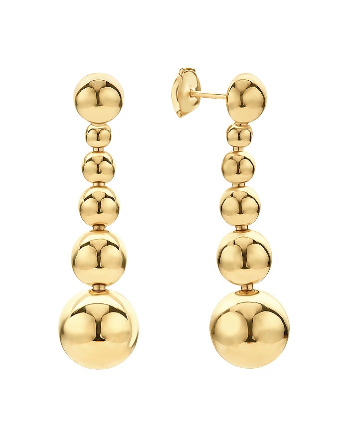 LAGOS - Caviar Gold Collection 18K Gold Graduated Six Bead Drop Earrings