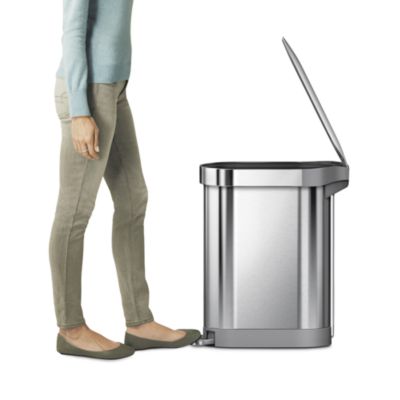 45 Liter Slim Liner Rim Kitchen Trash Can