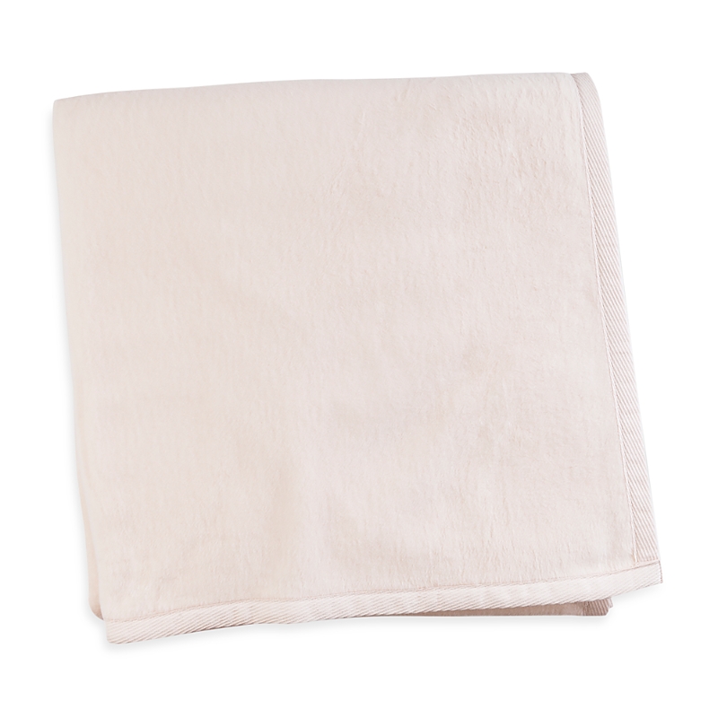 Sferra St. Mortiz Full/queen Plushed Combed Cotton Blanket, 90" X 90" In Pink