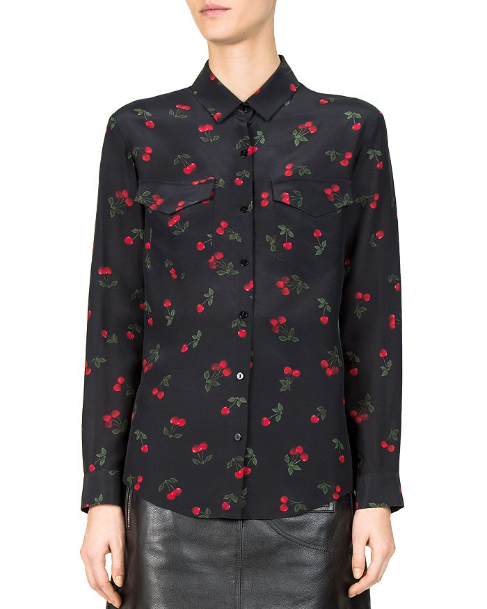 Black silk shirt  The Kooples - US