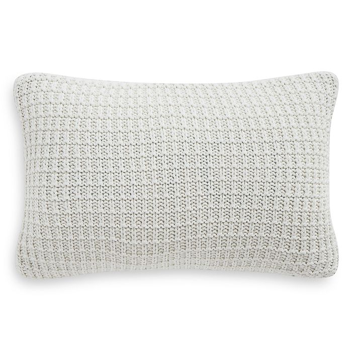 Waterford Florence Waffle Knit Decorative Pillow 12 X 18