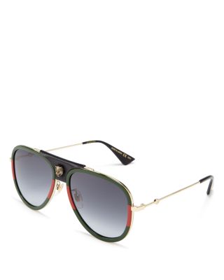 gucci leather aviators