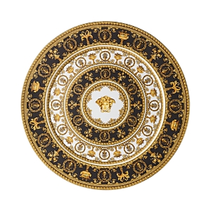 Photos - Dinner Set Versace By Rosenthal I Love Baroque Noir Limited Edition Service Plate Bla 