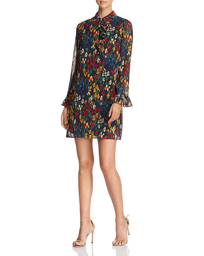 Tory Burch Livia Floral Dot Ruffle Shirt Dress Bloomingdale s