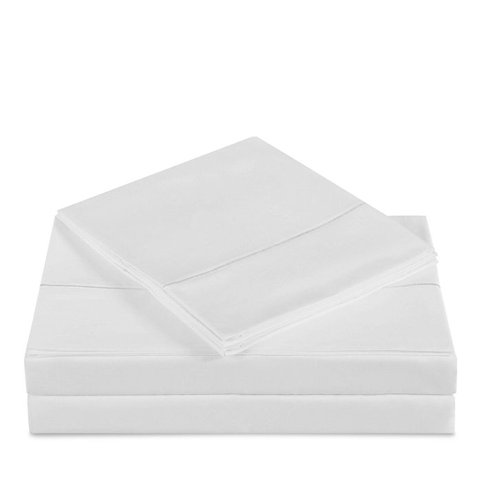 Charisma Solid Wrinkle-free Sheet Set, California King In Bright White