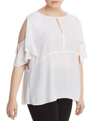 bobeau cold shoulder top