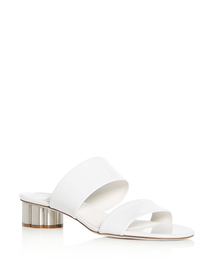 Salvatore Ferragamo Women s Belluno Floral Heel Slide Sandals