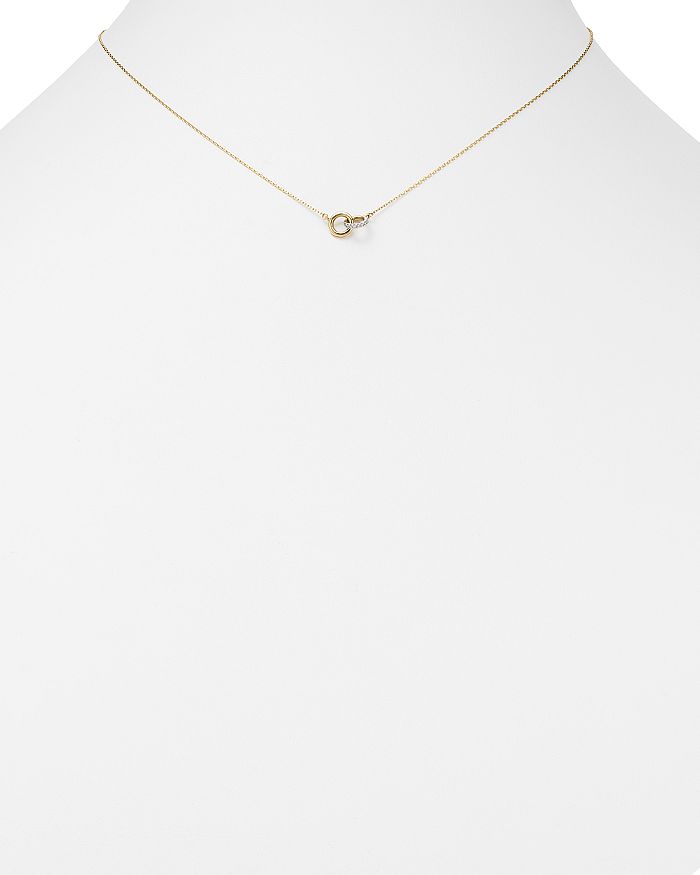Shop Adina Reyter 14k Yellow Gold Pave Diamond Interlocking Loop Necklace, 15