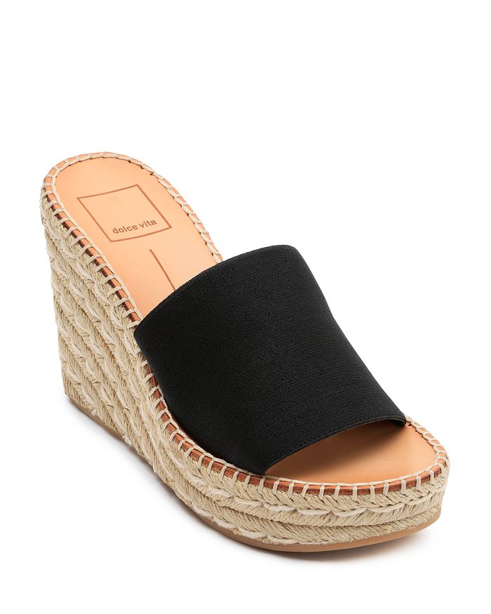 Dolce Vita Women's Pim Platform Wedge Espadrille Slide Sandals ...