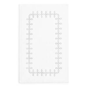 Matouk Gordian Knot Milagro Bath Rug - 100% Exclusive In White/pearl Grey