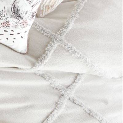 Chenille Lattice Duvet, King