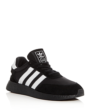 Adidas Originals Iniki Runner Stretch-mesh And Suede Trainers In Black