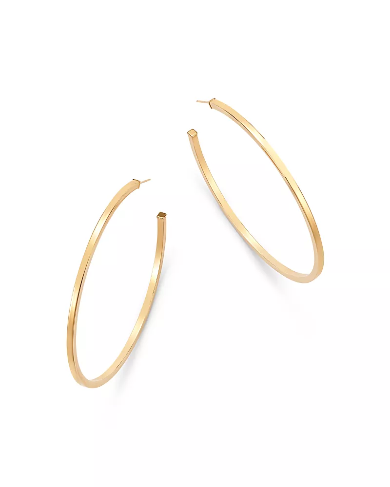 Bloomingdale's Fine Collection Square Tube Hoop Earrings in 14K Yellow Gold
