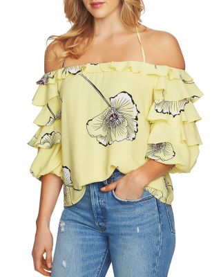 1 state ruffle sleeve top