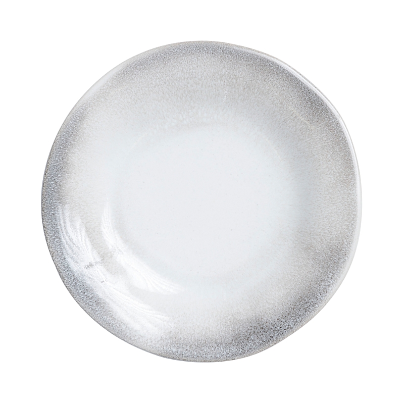 Vietri Aurora Stoneware Dinner Plate In Gray