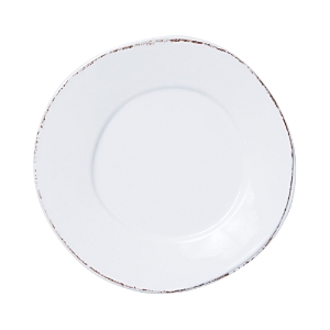 Vietri Melamine Lastra White Dinner Plate
