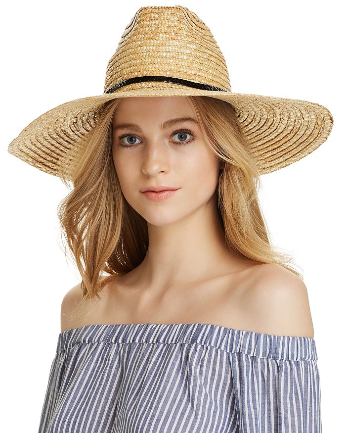 AQUA Braided Straw Sun Hat 100 Exclusive Bloomingdale's