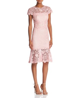 Tadashi Shoji Lace Flounce-Hem Dress | Bloomingdale's Women
