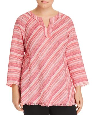 NIC and ZOE Plus - Sahara Sunset Linen Top