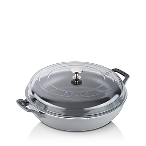 Shop Staub 3.5-quart Braiser With Glass Lid In Graphite