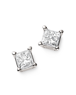 Bloomingdale's Diamond Princess-Cut Studs in 14K White Gold, 0.75 ct. t.w. - 100% Exclusive
