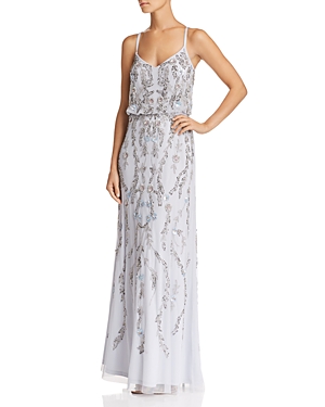 ADRIANNA PAPELL EMBELLISHED BLOUSON GOWN,AP1E201262