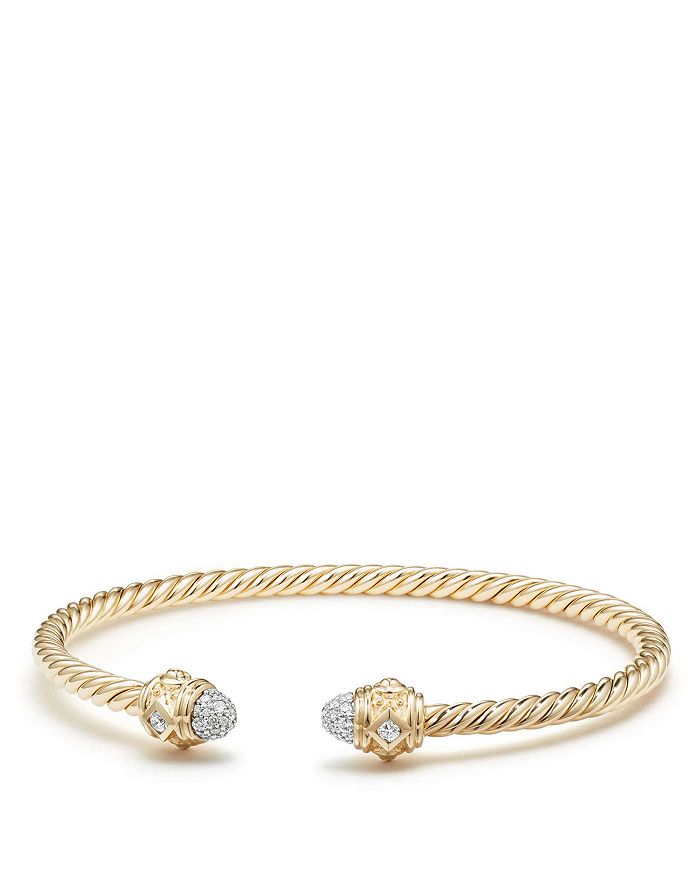 David Yurman Renaissance Bracelet with Diamonds in 18K Gold ...