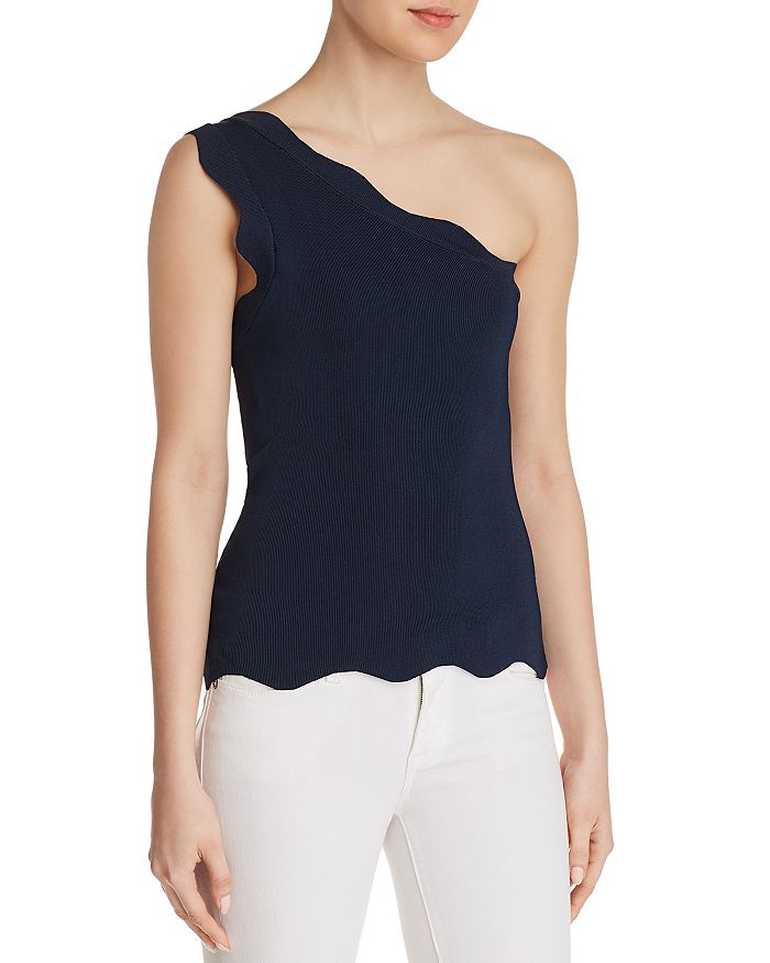 Bailey 44 Jasmine Scalloped One Shoulder Top Bloomingdale s