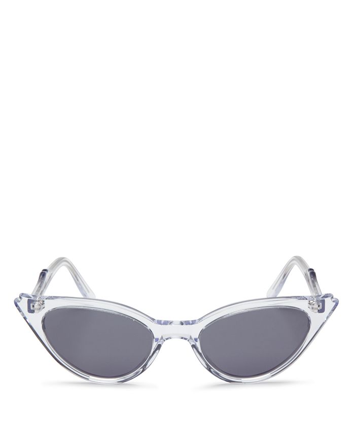 Illesteva Women's Isabella Cat Eye Sunglasses, 52mm In Clear/gray