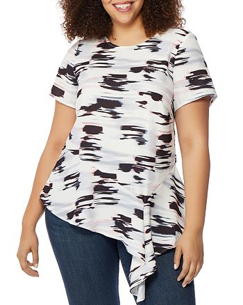Rebel Wilson X Angels Plus Rebel Wilson X Angels Asymmetric Peplum Top Bloomingdale S