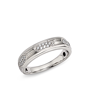 BLOOMINGDALE'S MEN'S DIAMOND BAND RING IN 14K WHITE GOLD, 0.25 CT. T.W. - 100% EXCLUSIVE,G22011AZZEMY