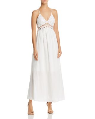 lace bodice maxi dress