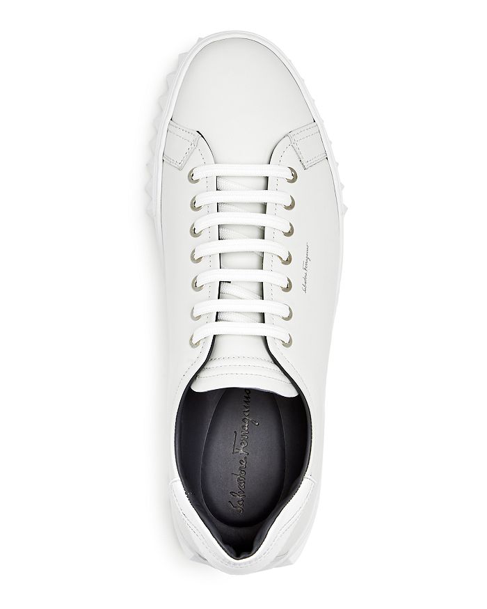 salvatore ferragamo leather sneaker