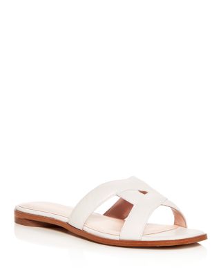 Avec Les Filles - Women's Blaye Leather Slide Sandals