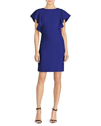 Ralph Lauren Flutter-Sleeve Dress | Bloomingdale's