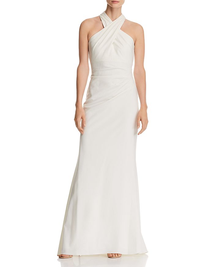 Eliza j cross neck gown on sale