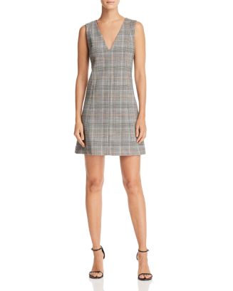 Theory Easy Plaid Dress | Bloomingdale's