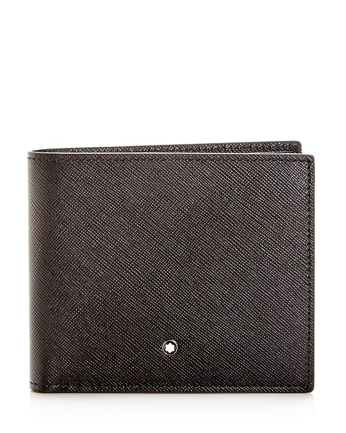 Montblanc Sartorial Embossed Leather Bi-fold Wallet In White
