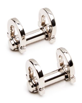Salvatore Ferragamo Flip Signature Emblem Toggle Cufflinks